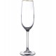 Jogo 6 Taças 200ml Para Champanhe Galáxia Borda Dourada de Cristal Ecológico